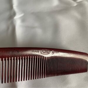Vintage Fuller 5.25" Pocket Comb Brown Mustache, Beard, Hair Comb USA Made